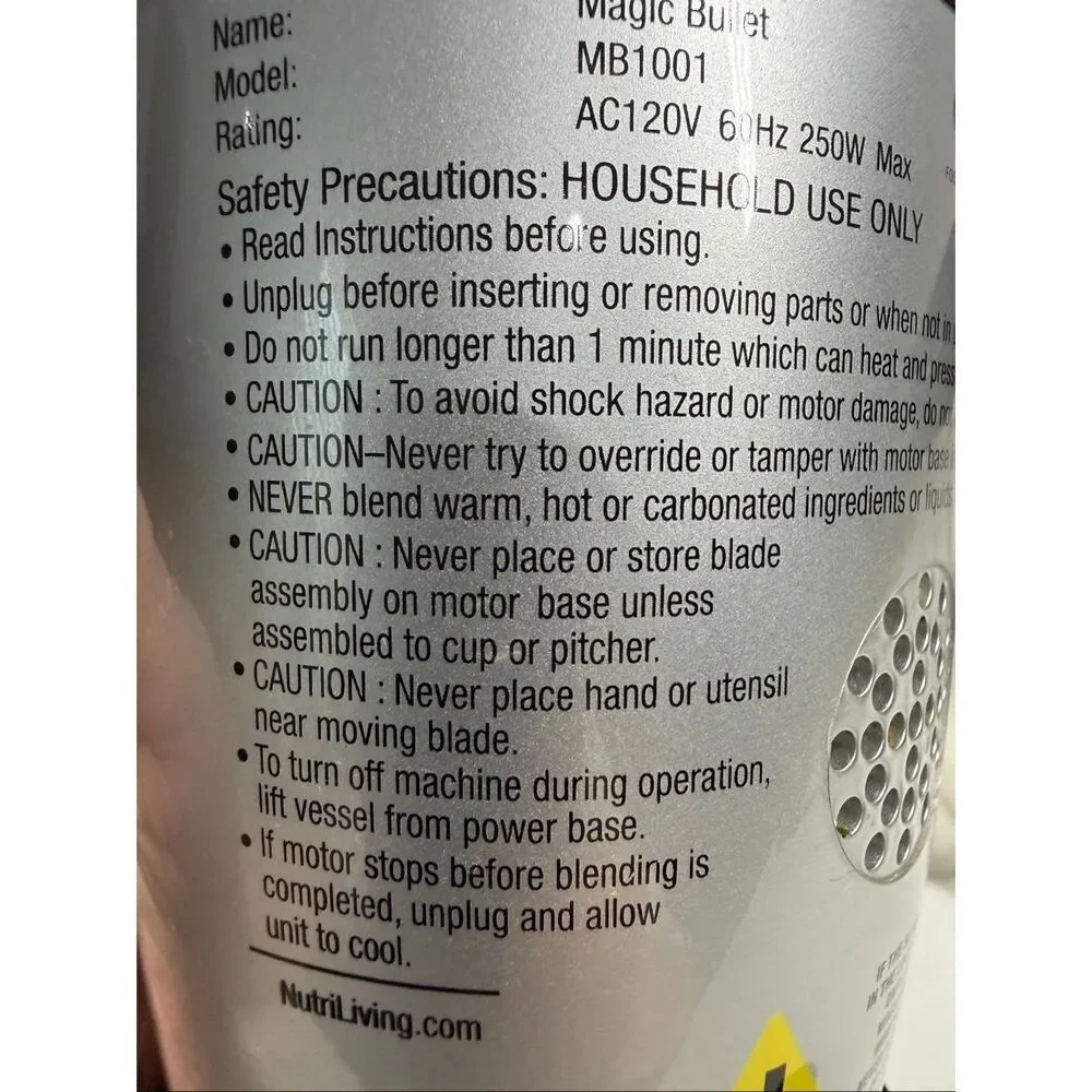 Magic Bullet Blender MB1001